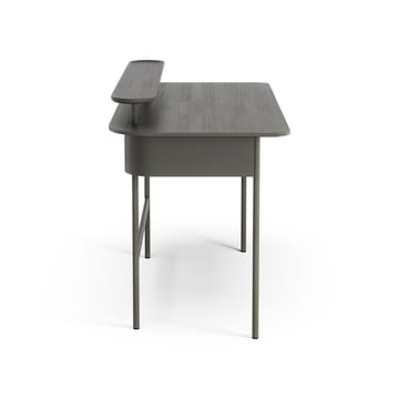 Bureau Luna avec étagère - Chêne gris - Swedese