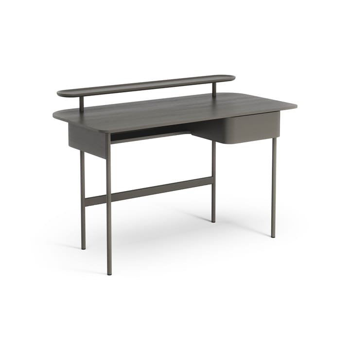 Bureau Luna avec tiroir et étagère - Chêne gris - Swedese