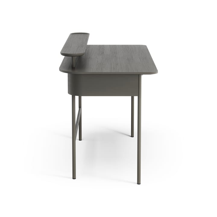 Bureau Luna avec tiroir et étagère - Chêne gris - Swedese