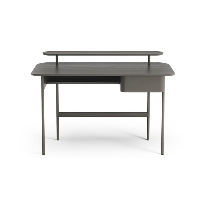 Bureau Luna avec tiroir et étagère, Chêne gris Swedese
