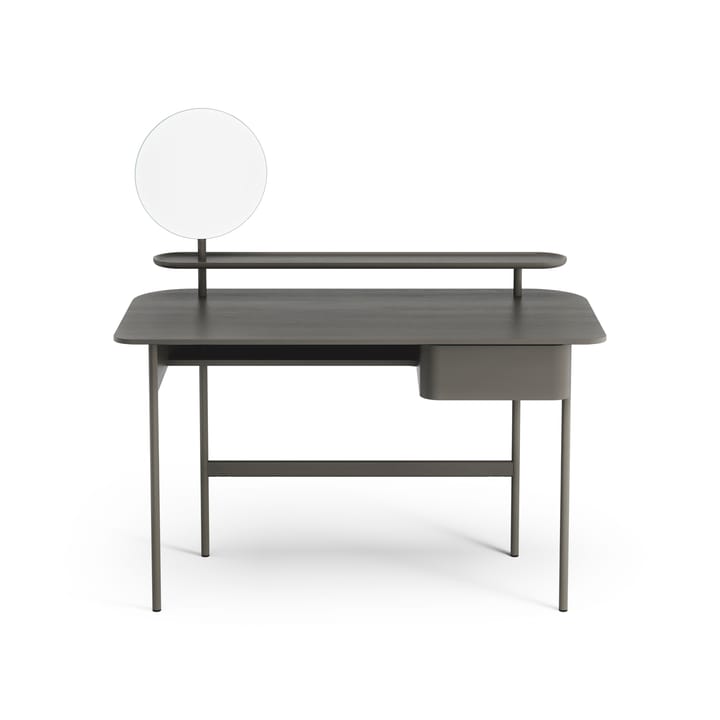 Bureau Luna avec tiroir, étagère et miroir - Chêne gris - Swedese