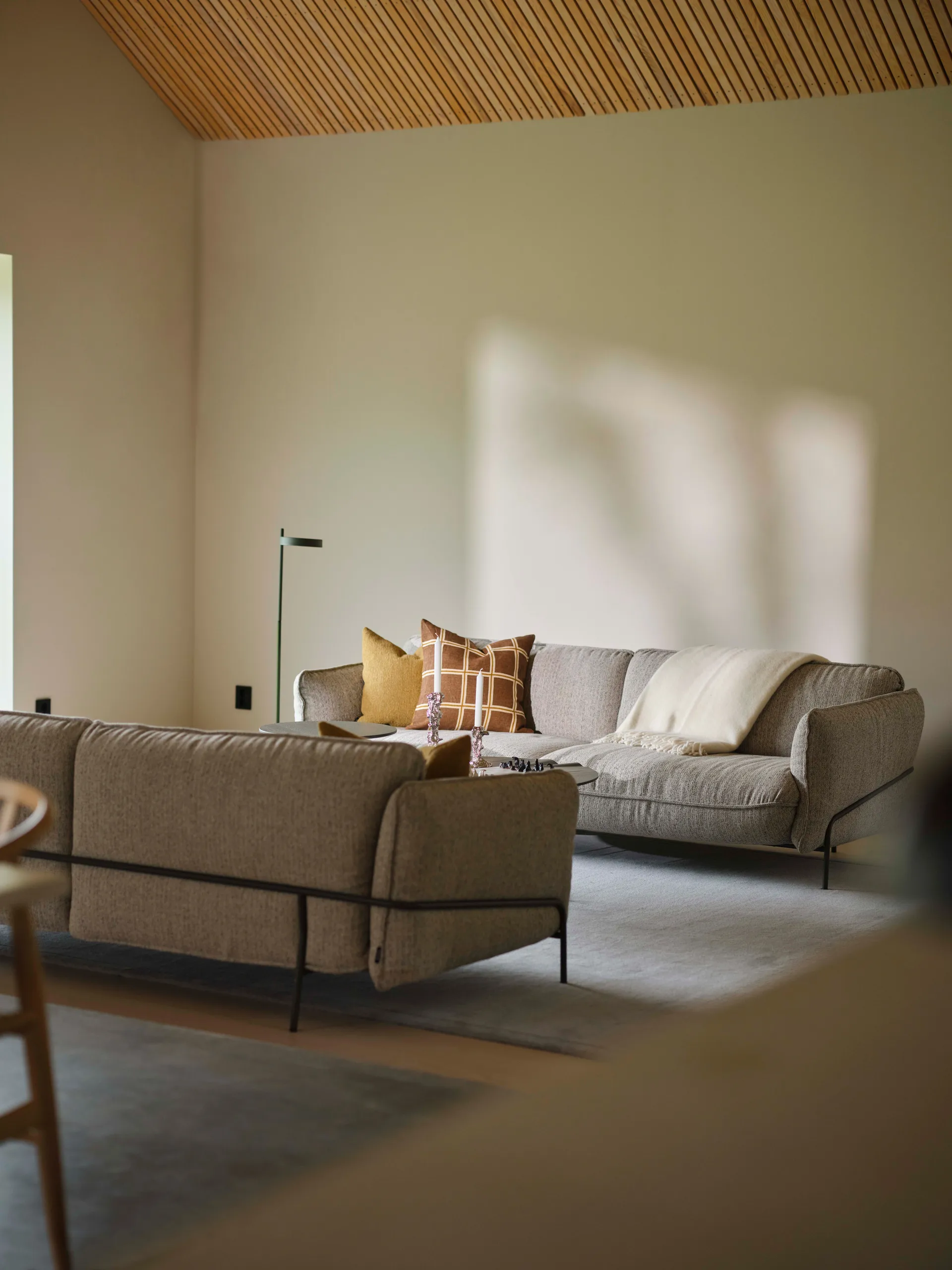 Canapé Continental, Sealife Ivory/Sand-gris orque Swedese