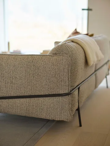 Canapé Continental - Wave Sand-acier chromé - Swedese