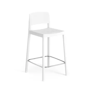Chaise de bar Grace 63 cm - Frêne laminé blanc - Swedese