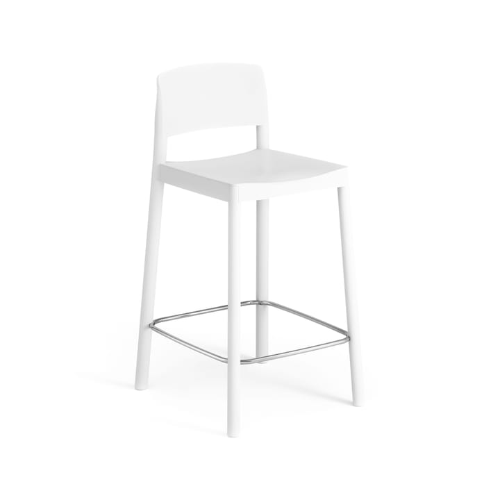 Chaise de bar Grace 63 cm - Frêne laminé blanc - Swedese