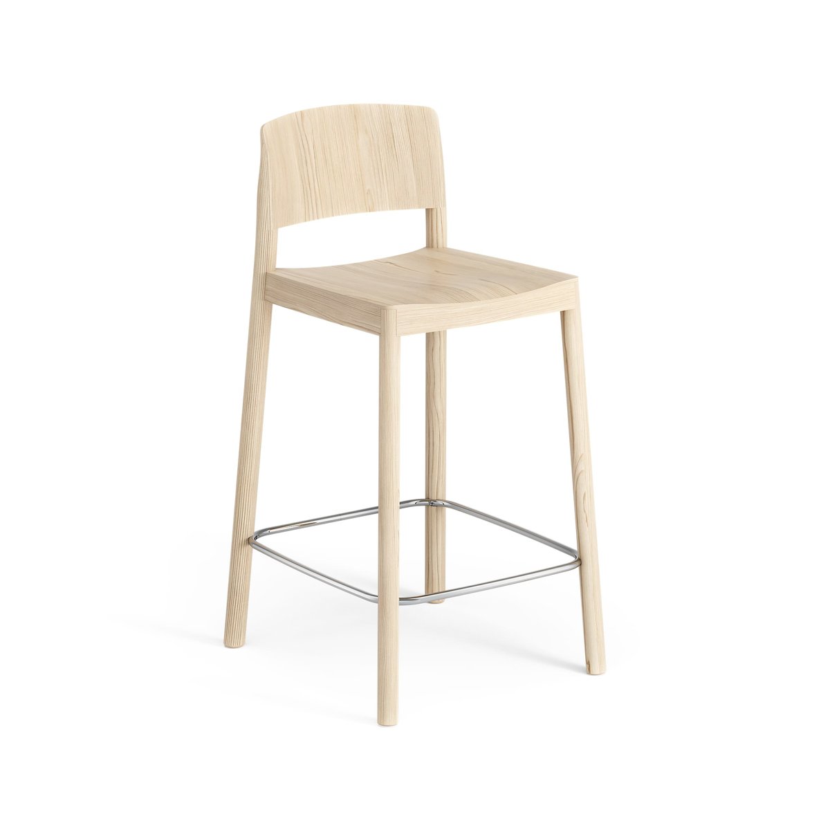 Swedese Chaise de bar Grace 63 cm Frêne laqué | Design Scandinave | Tabourets de bar | Beige