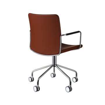 Chaise de bureau Stella - Elmosoft 33004 marron-chrome - Swedese