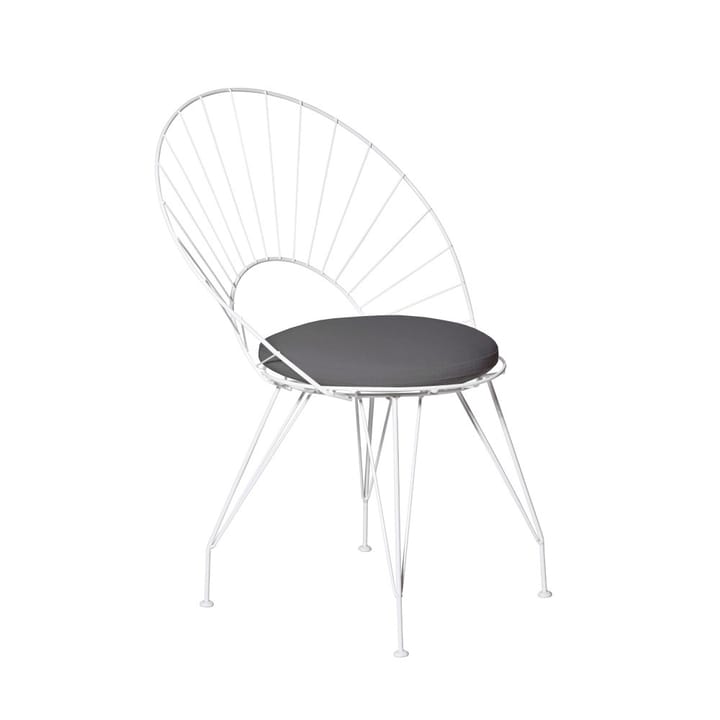 Chaise Desirée - noir/marron, structure blanche - Swedese
