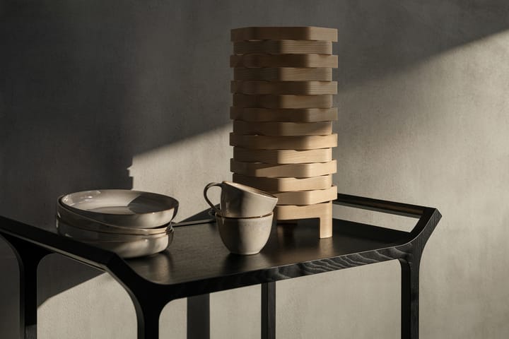 Desserte Teatime, Frêne émaillé noir Swedese