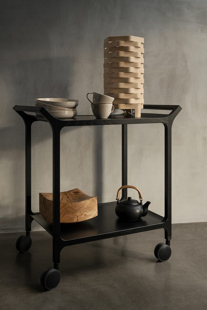 Desserte Teatime, Frêne émaillé noir Swedese