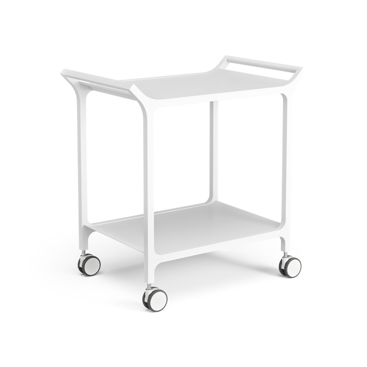 Swedese Desserte Teatime Frêne laminé blanc | Design Scandinave | Chariots de service | Blanc