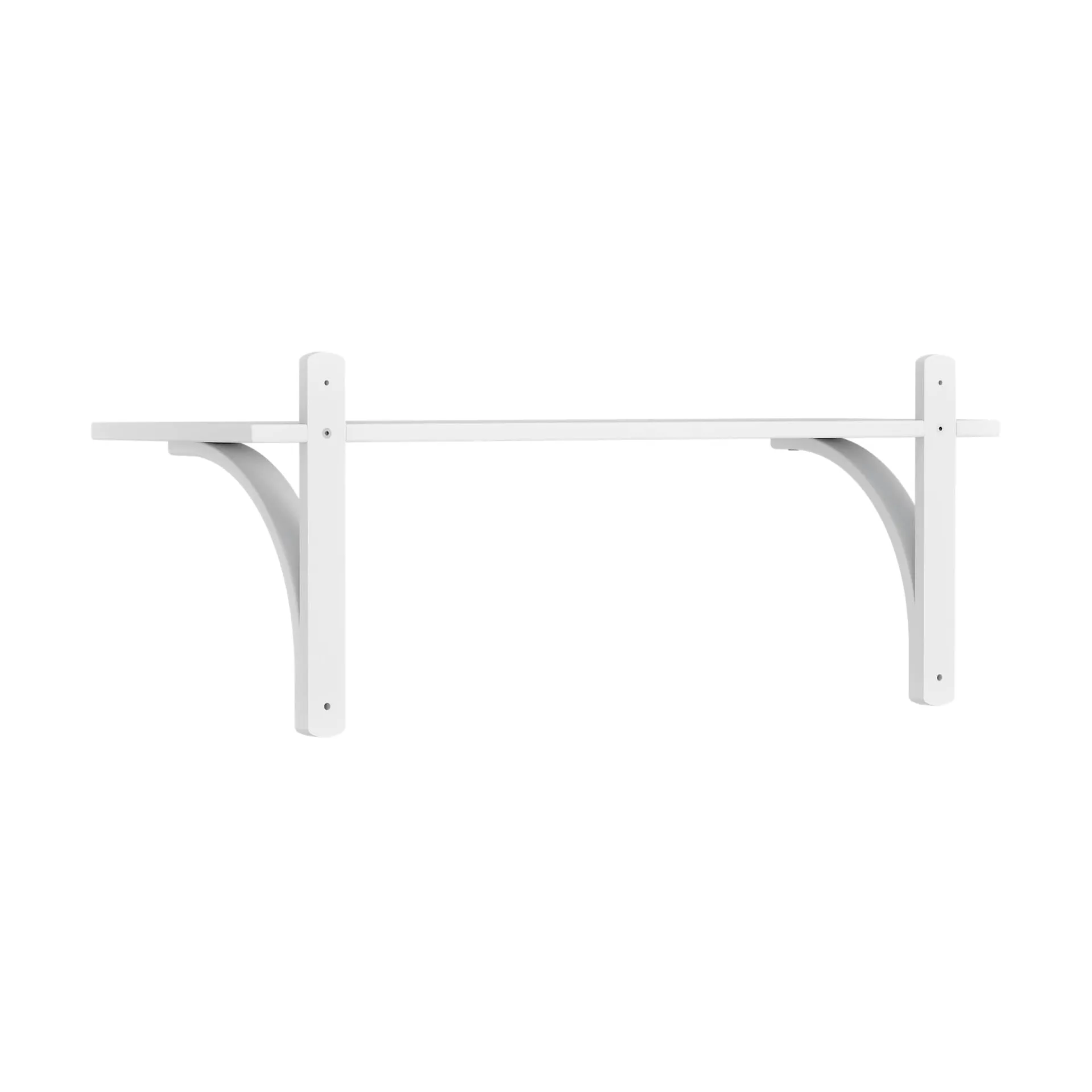 Étagère Levi à 1 plateau, Blanc laqué frêne-aluminium, 90 cm Swedese
