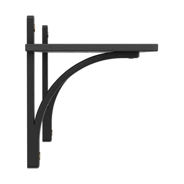 Étagère Levi à 1 plateau - Frêne noirci-laiton, 90 cm - Swedese