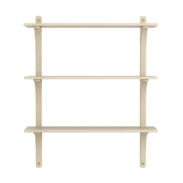 Étagère Levi à 3 plateau - Frêne verni naturel-laiton, 90 cm - Swedese