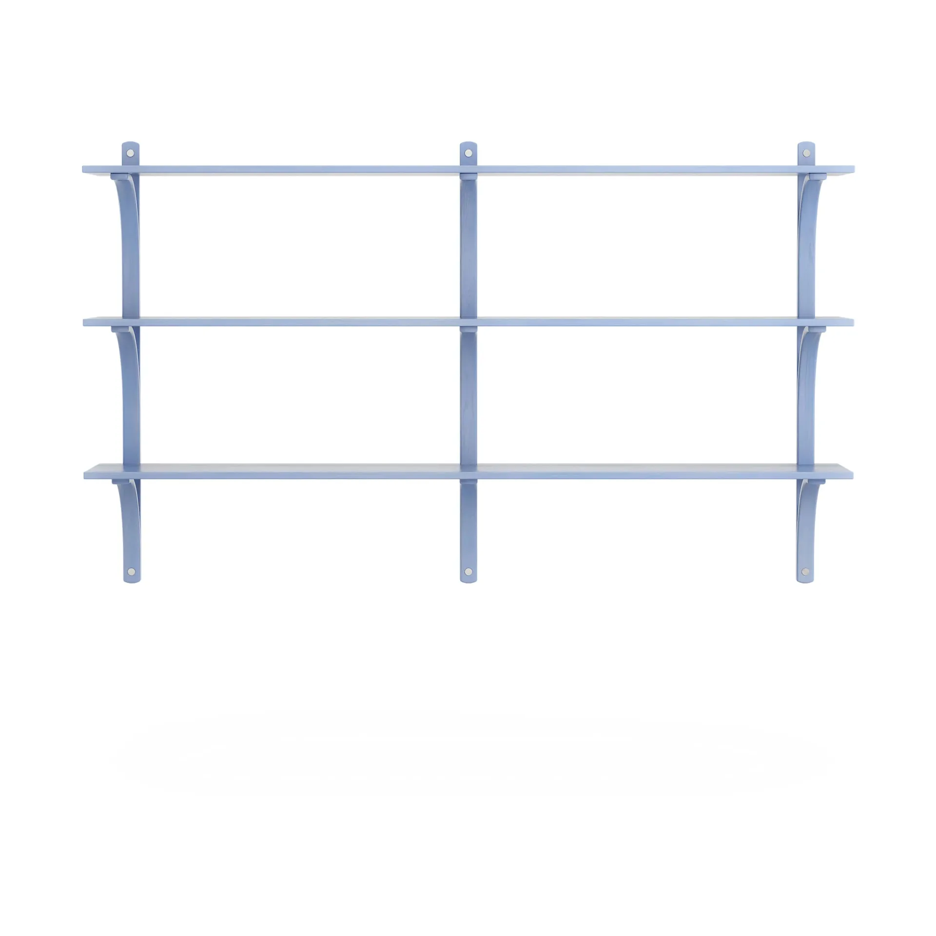 Étagère Levi à 3 plateau, ILKE Blue-aluminium, 180 cm Swedese