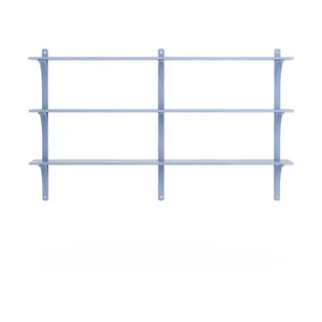 Étagère Levi à 3 plateau - ILKE Blue-aluminium, 180 cm - Swedese