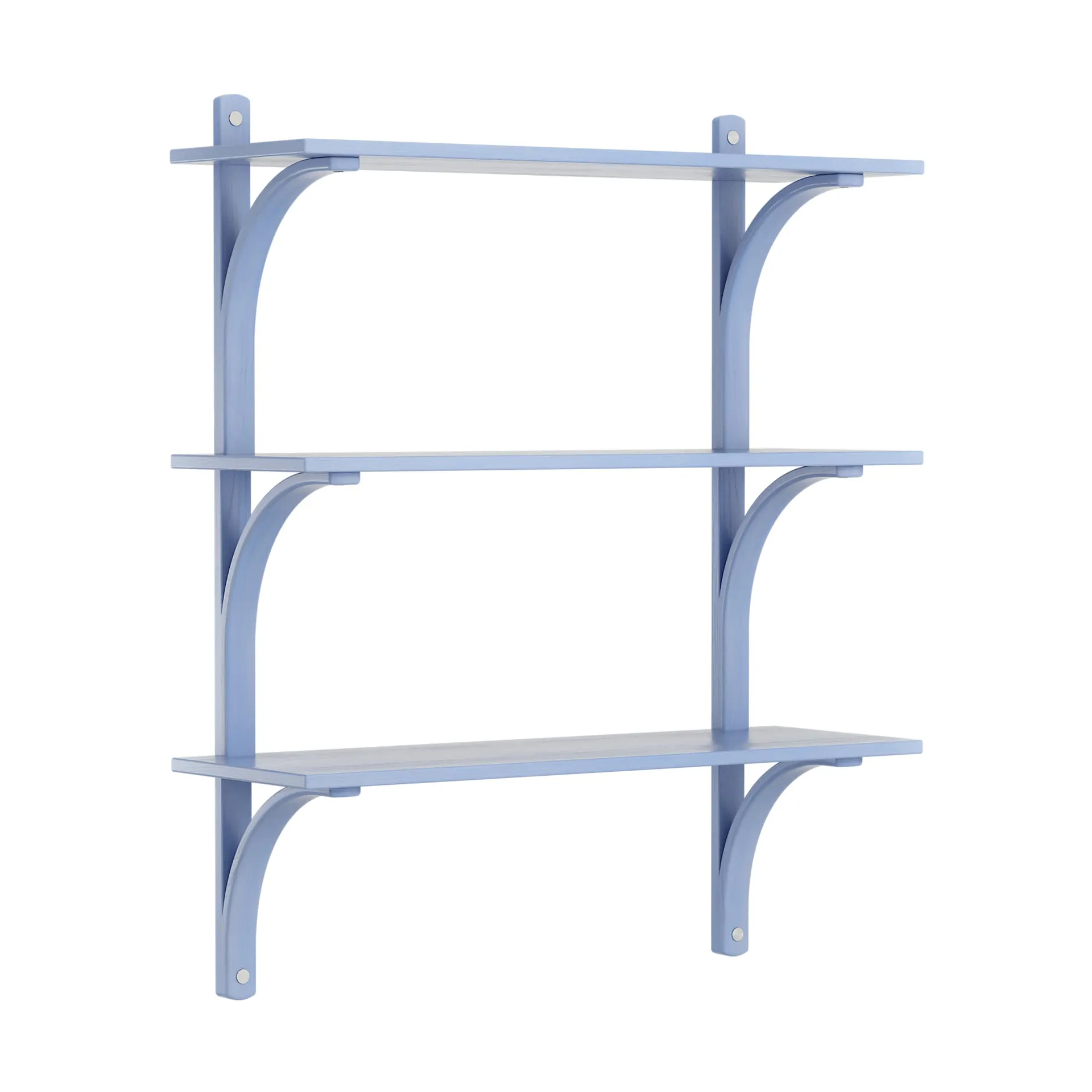 Étagère Levi à 3 plateau, ILKE Blue-aluminium, 90 cm Swedese