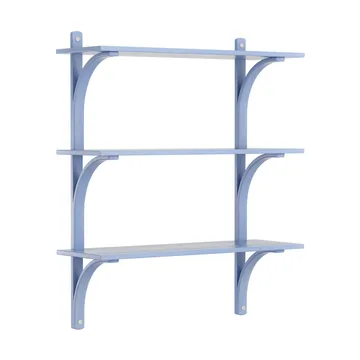 Étagère Levi à 3 plateau - ILKE Blue-aluminium, 90 cm - Swedese
