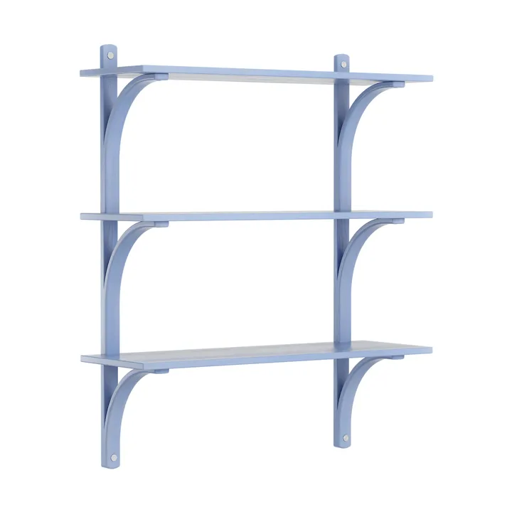 Étagère Levi à 3 plateau - ILKE Blue-aluminium, 90 cm - Swedese