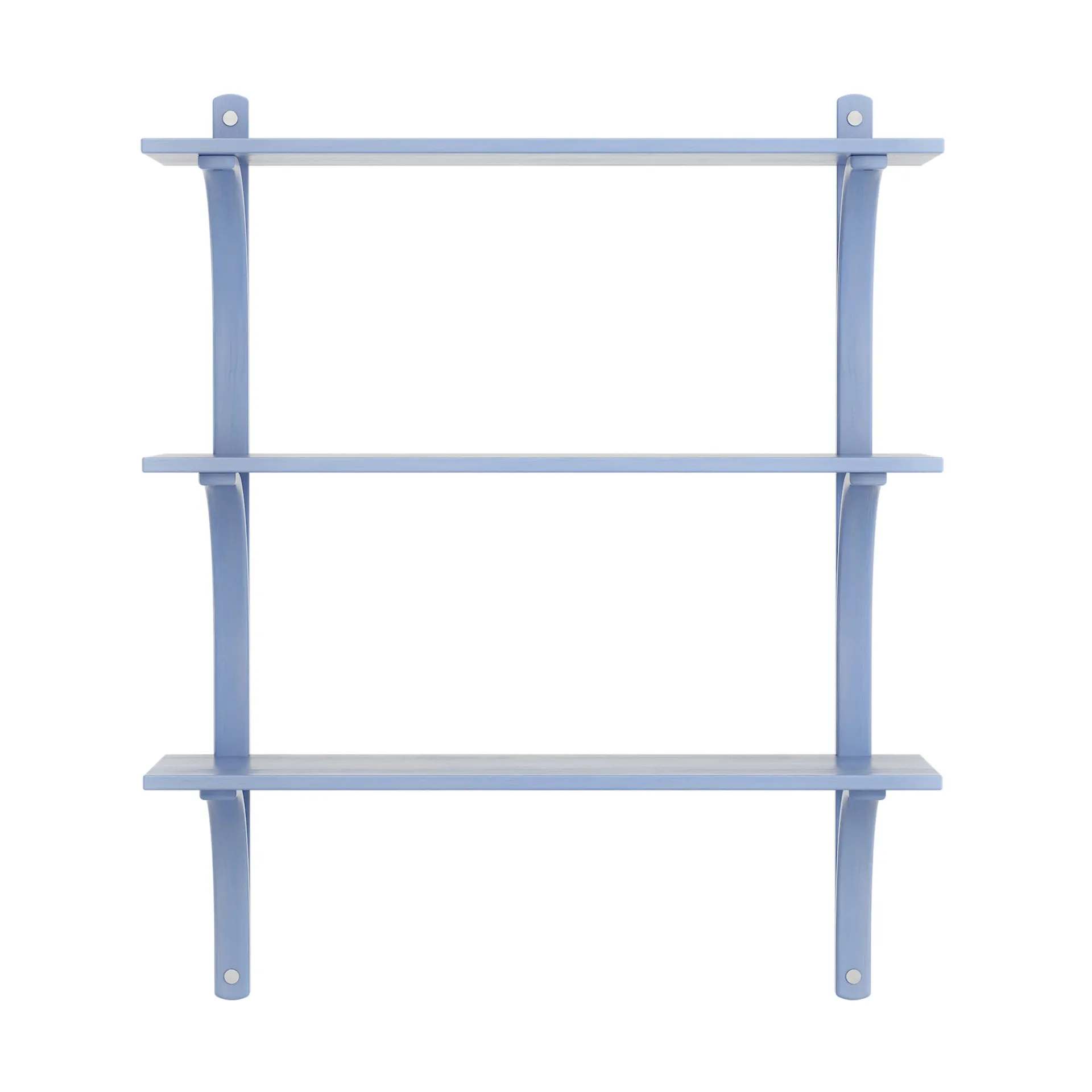 Étagère Levi à 3 plateau, ILKE Blue-aluminium, 90 cm Swedese