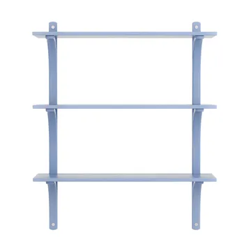 Étagère Levi à 3 plateau - ILKE Blue-aluminium, 90 cm - Swedese