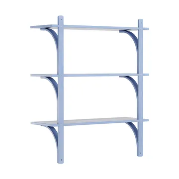Étagère Levi à 3 plateau - ILKE Blue-aluminium, 90 cm - Swedese