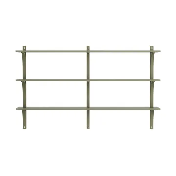 Étagère Levi à 3 plateau - Vert mousse-aluminium, 180 cm - Swedese