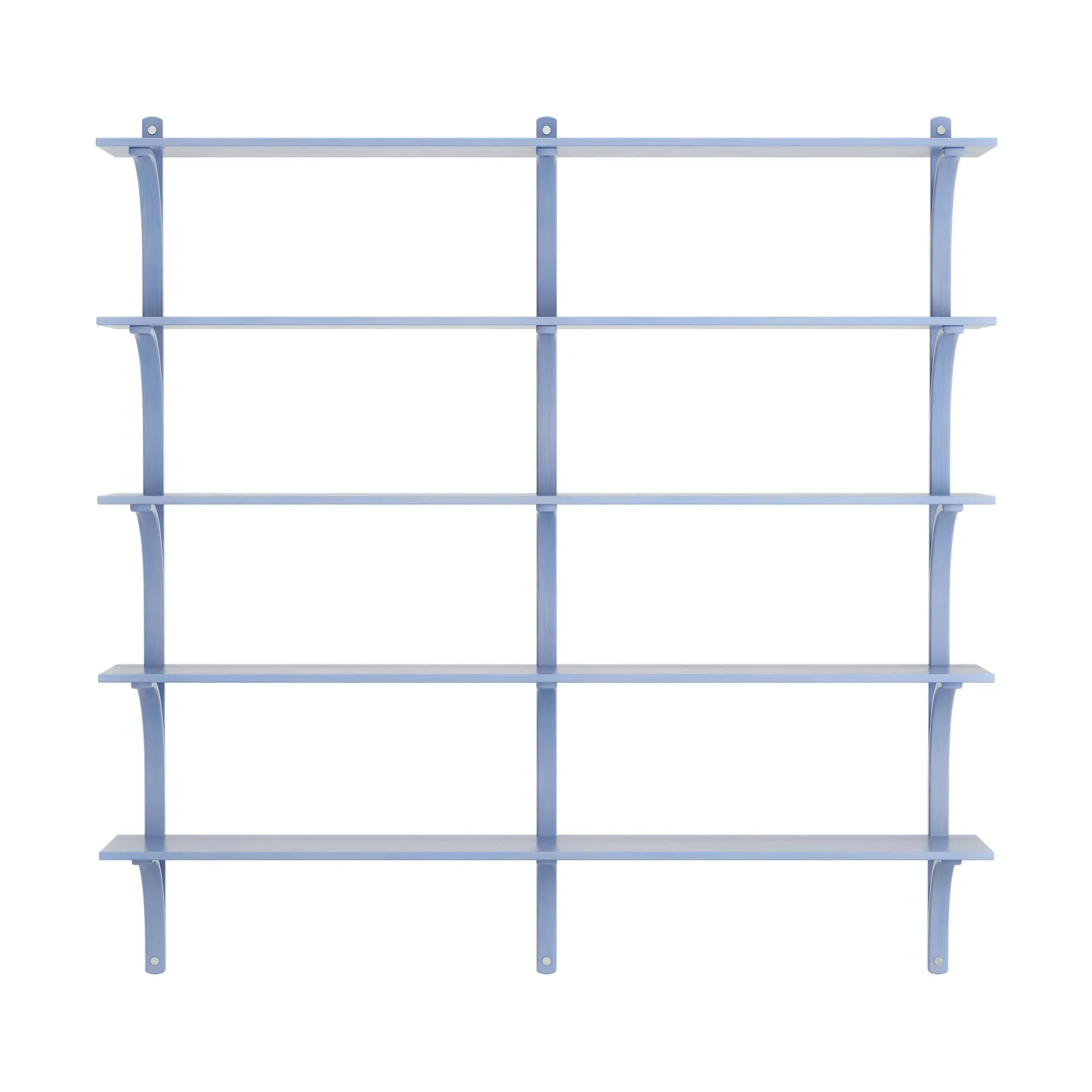 Étagère Levi à 5 plateau, ILKE Blue-aluminium, 180 cm Swedese