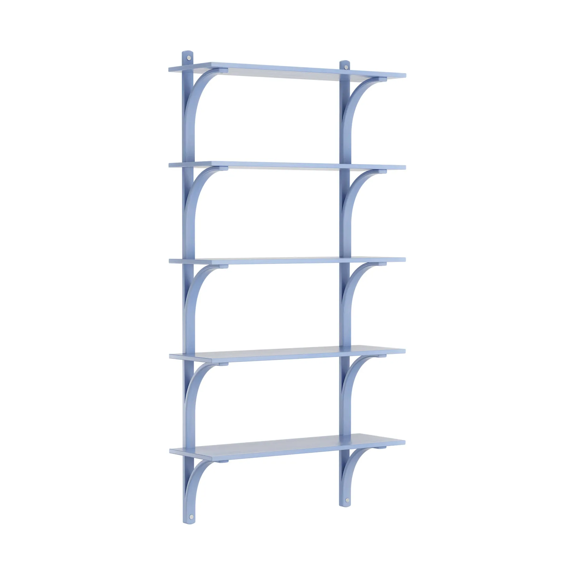 Étagère Levi à 5 plateau, ILKE Blue-aluminium, 90 cm Swedese