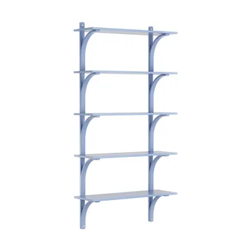 Étagère Levi à 5 plateau - ILKE Blue-aluminium, 90 cm - Swedese