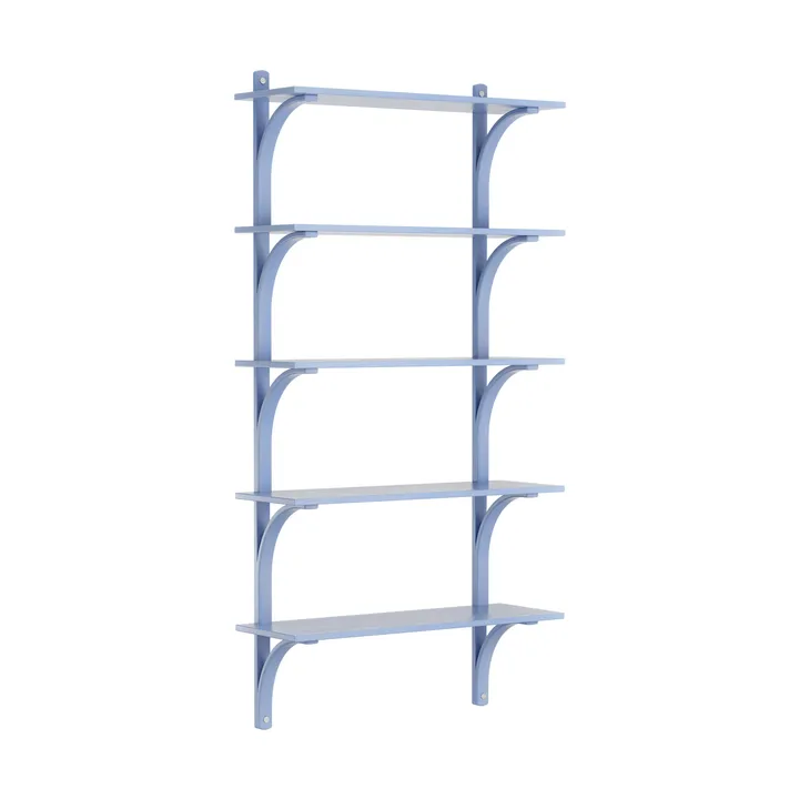 Étagère Levi à 5 plateau - ILKE Blue-aluminium, 90 cm - Swedese