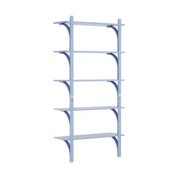 Étagère Levi à 5 plateau - ILKE Blue-aluminium, 90 cm - Swedese
