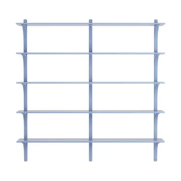 Étagère Levi à 5 plateau - ILKE Blue-laiton, 180 cm - Swedese