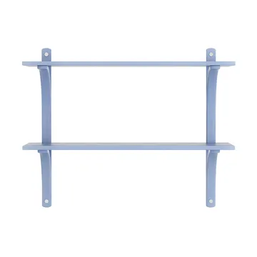 Étagère Levi - Ilke bleu-acier inoxydable, 2 étagères, 90 cm - Swedese
