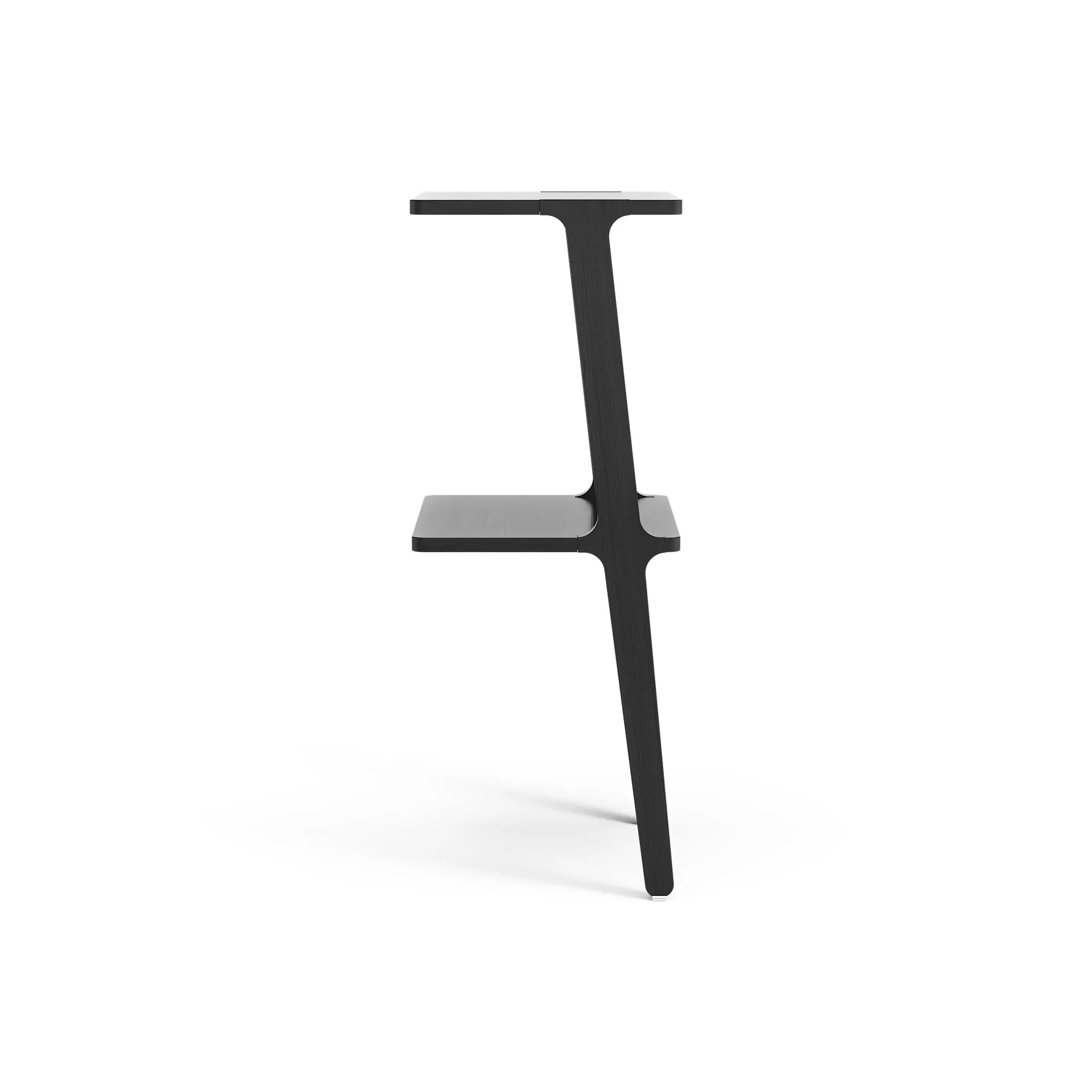 Étagère Libri 2 étagères, Frêne émaillé noir Swedese