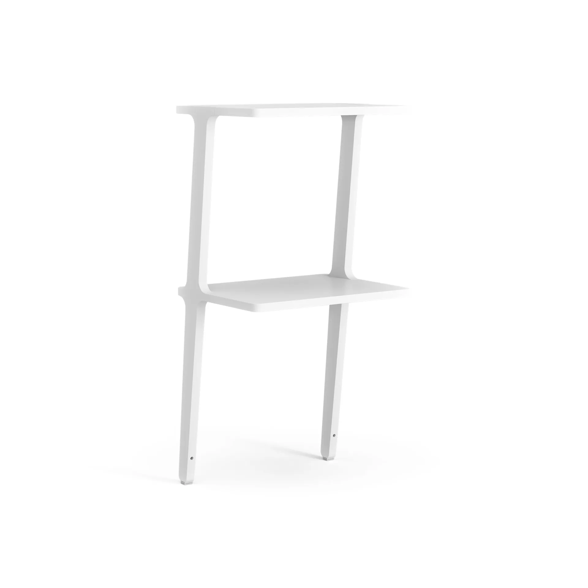 Étagère Libri 2 étagères, Frêne laminé blanc Swedese