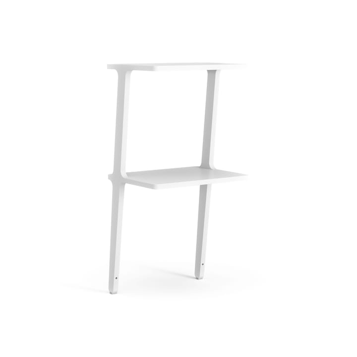 Étagère Libri 2 étagères, Frêne laminé blanc Swedese