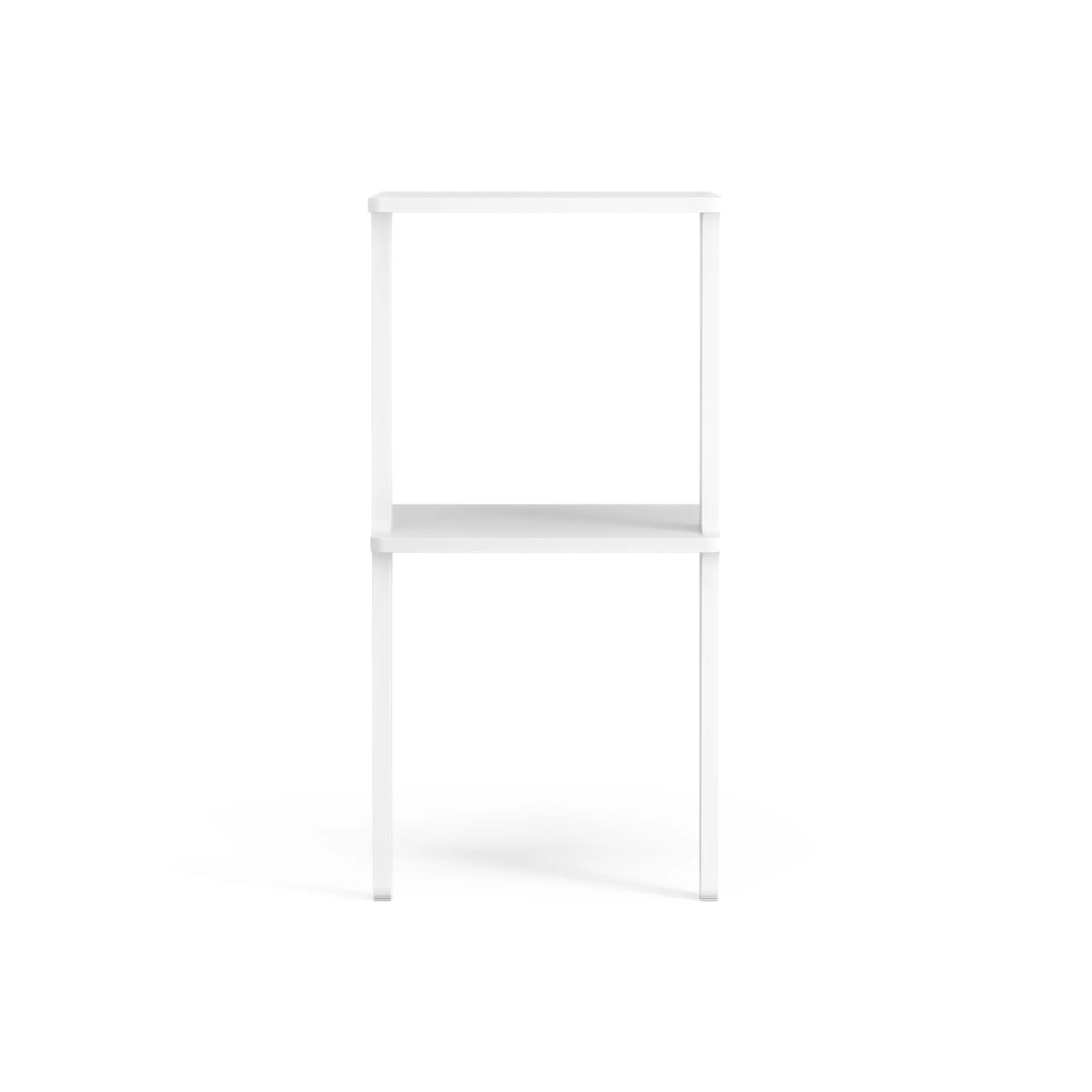 Étagère Libri 2 étagères, Frêne laminé blanc Swedese