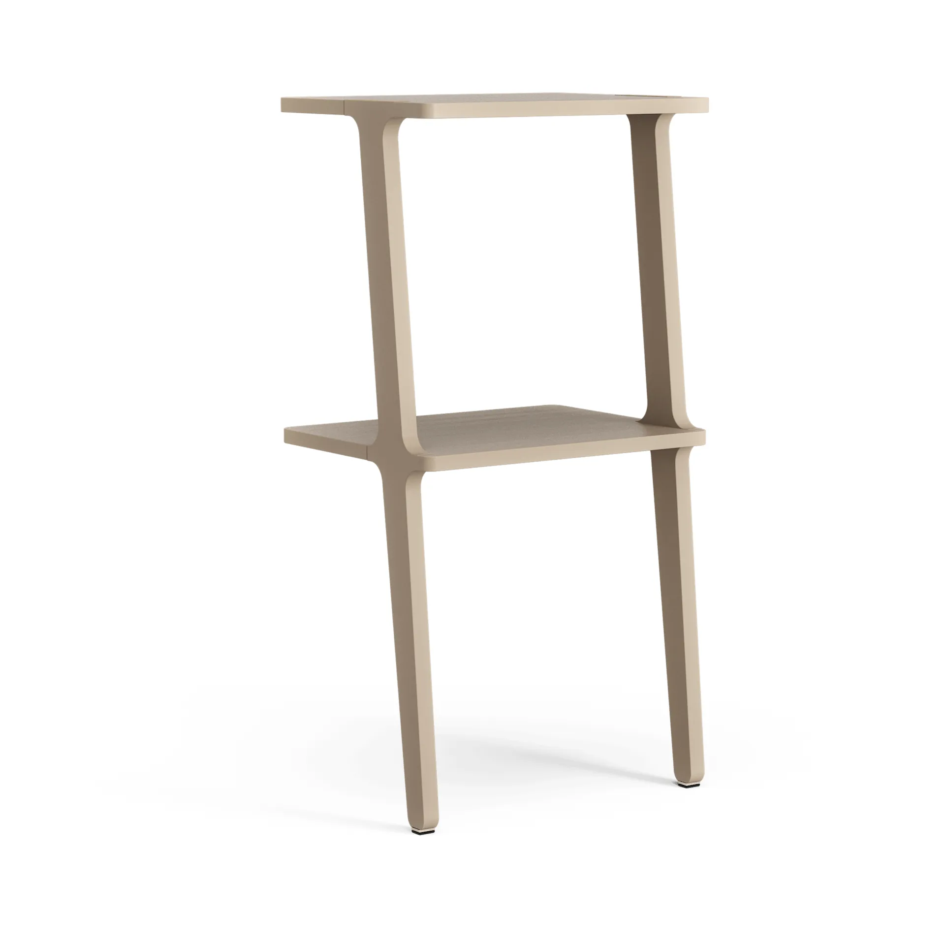 Étagère Libri 2 étagères, Frêne laqué nutmeg Swedese