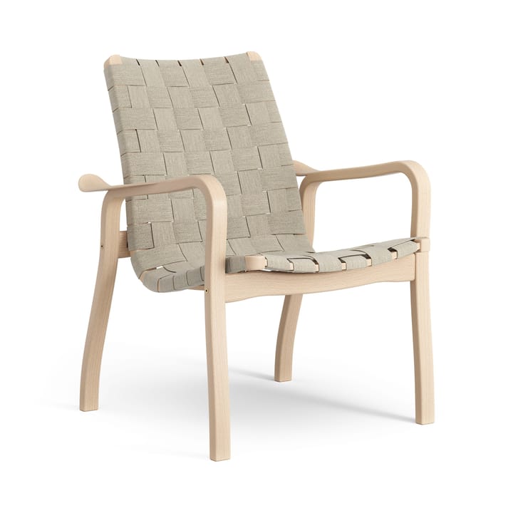 Fauteuil bas Primo hêtre laqué - Nature - Swedese