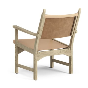 Fauteuil Caryngo - Chêne laqué nature-cuir nature - Swedese