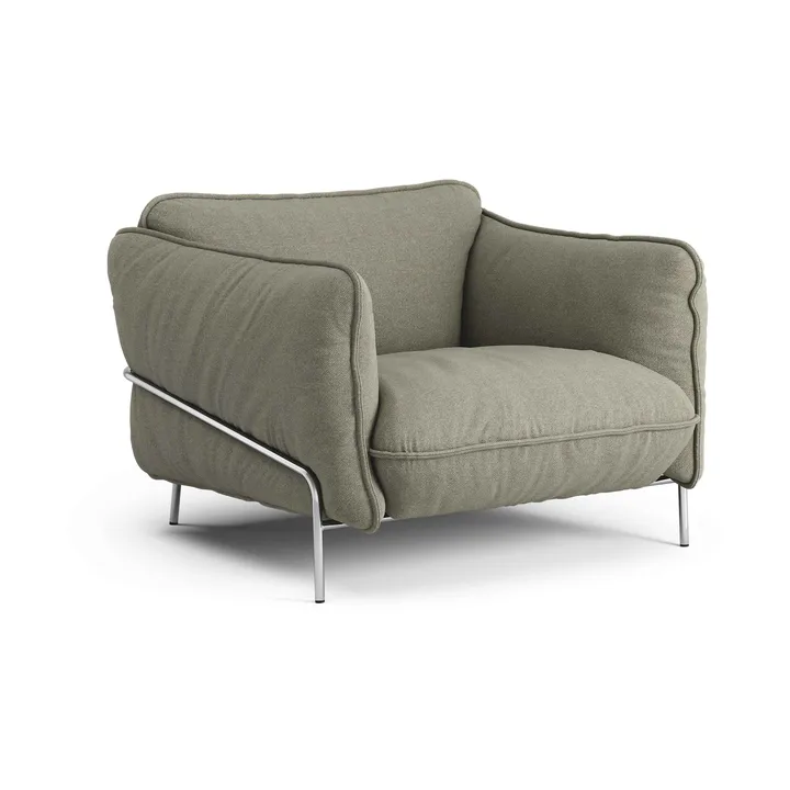 Fauteuil Continental - Sealife Green/black-acier chromé - Swedese