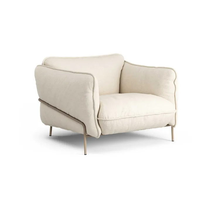 Fauteuil Continental - Sealife Light beige/white-nutmeg - Swedese