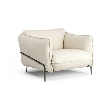 Fauteuil Continental - Wave Champagne-gris requin - Swedese