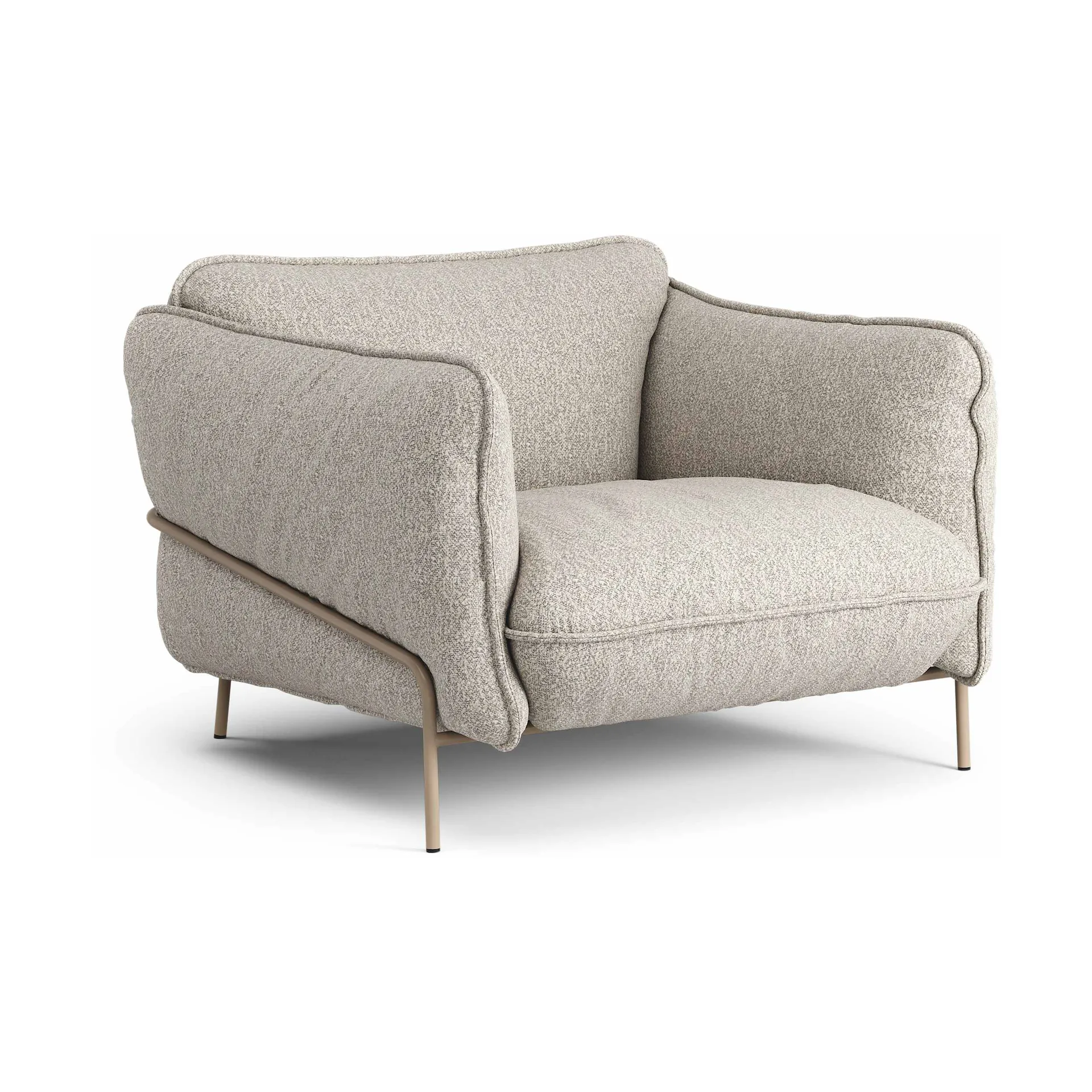 Fauteuil Continental, Wave Cobblestone-nutmeg Swedese