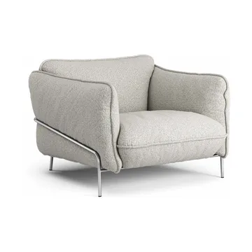 Fauteuil Continental - Wave Sky-acier chromé - Swedese