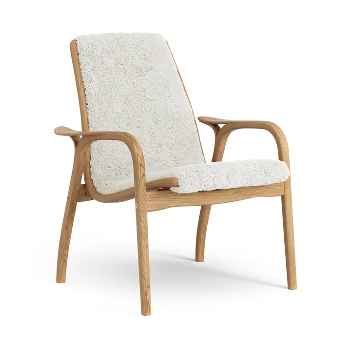 Fauteuil en chêne huilé/peau de mouton Laminett - Offwhite (blanc) - Swedese