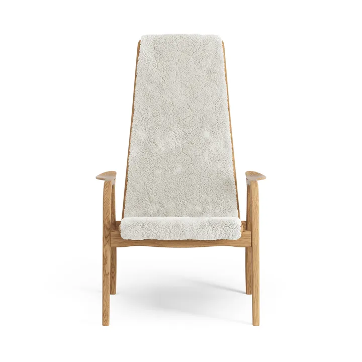 Fauteuil en chêne huilé/peau de mouton Lamino - Offwhite (blanc) - Swedese