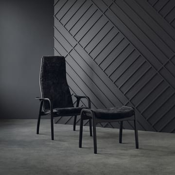 Fauteuil et repose-pieds Lamino Black Edition - Noir - Swedese
