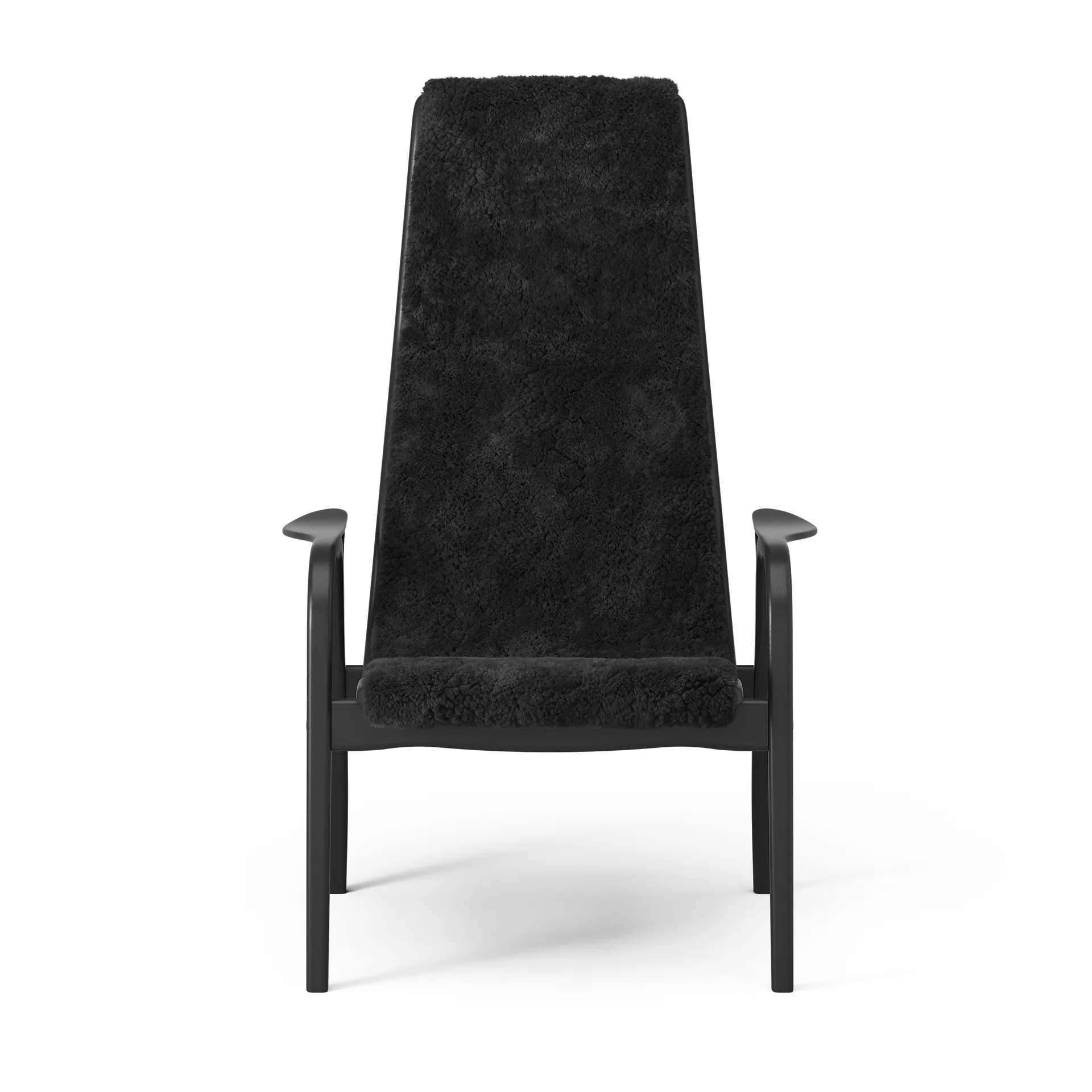Fauteuil et repose-pieds Lamino Black Edition, Noir Swedese